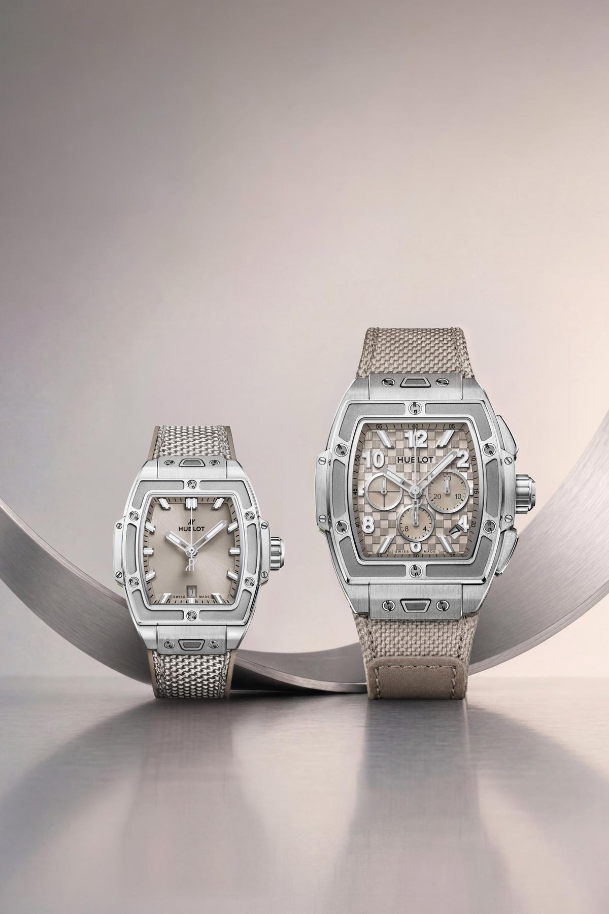 Spirit of Big Bang Essential Taupe 42 mm Titanium Skeleton Chronograph Watch
