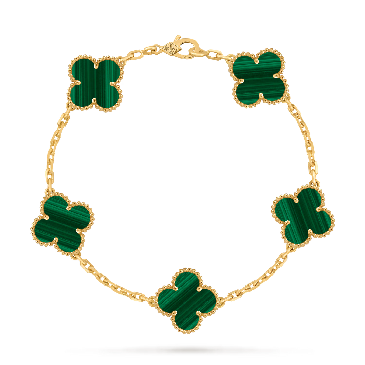 Vintage Alhambra bracelet, 5 motifs 18K Yellow Gold
