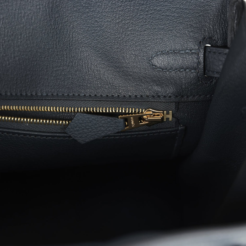 Birkins 25 Gris Misty Togo Permabrass Hardware