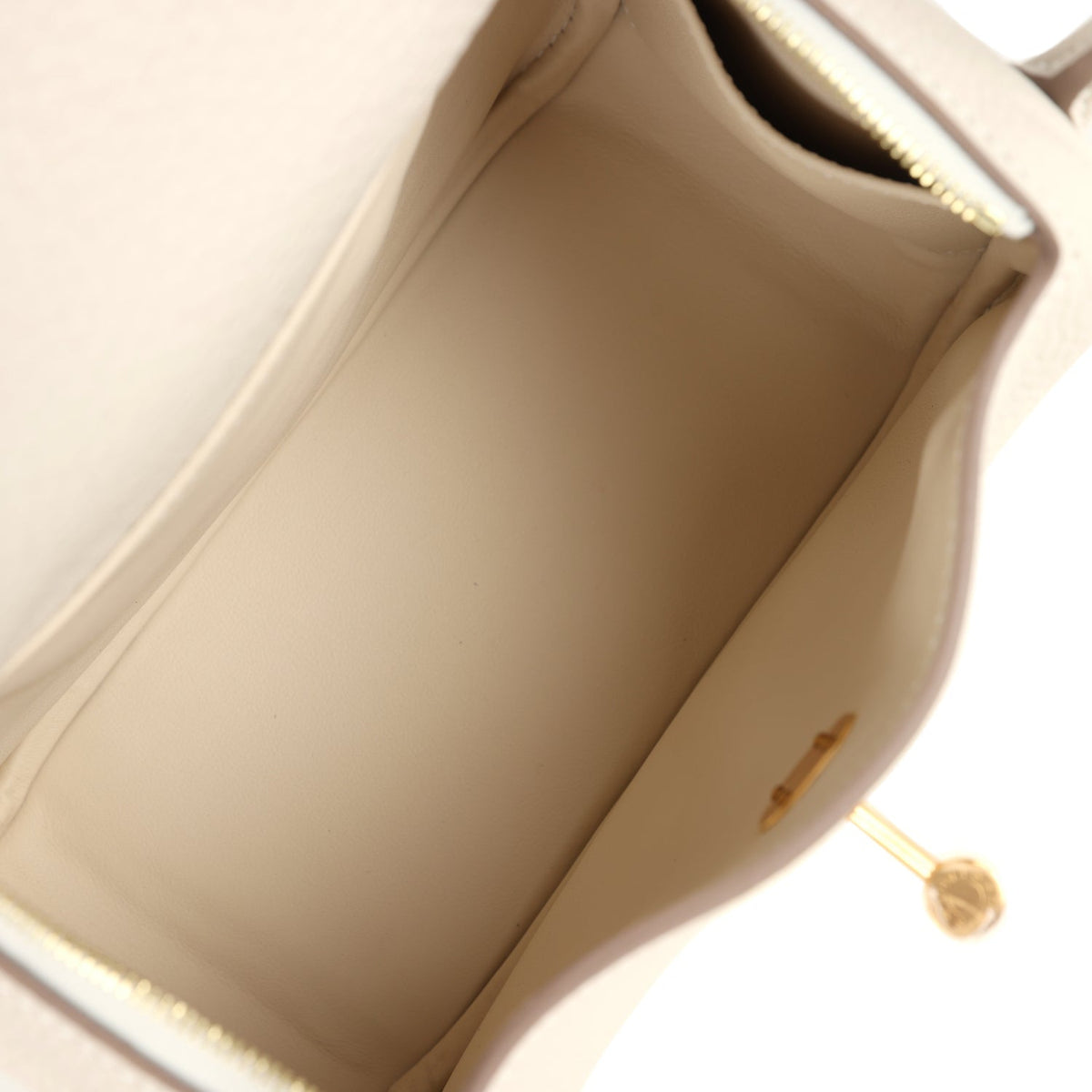 Mini Lindy II Craie Clemence Gold Hardware