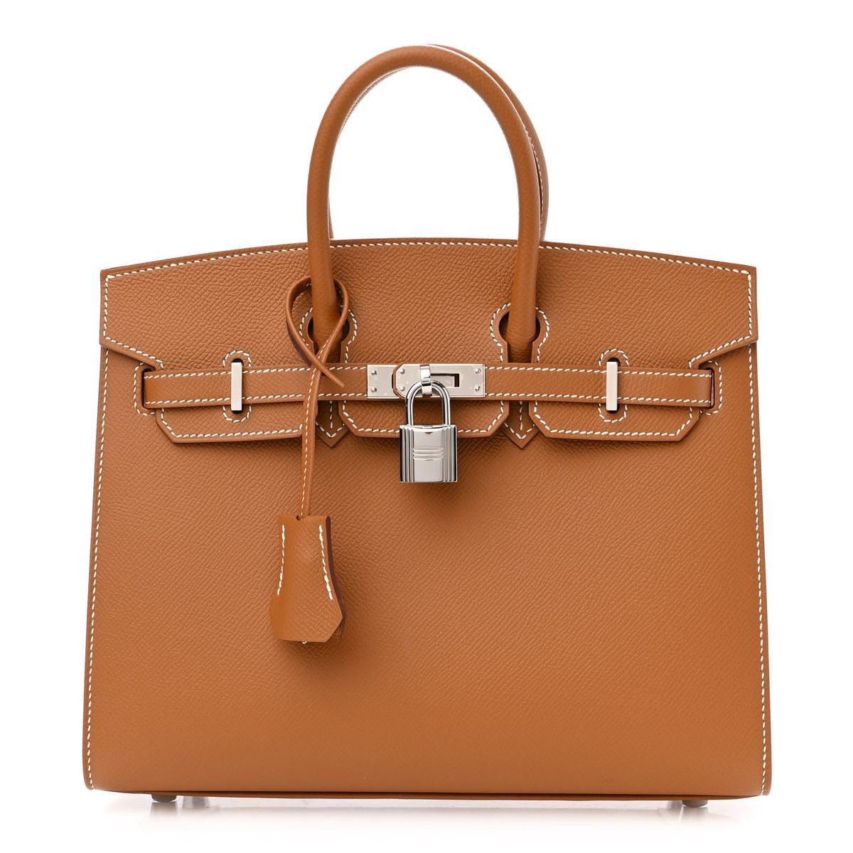 Hermès Birkin 20 Brown Epsom / Silver Hardware 01