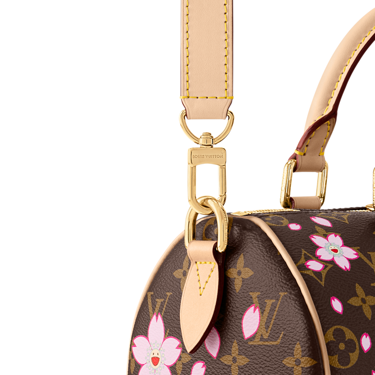 حقيبة Speedy Bandoulière 25 بنقشة Monogram Cherry Blossom Sakura باللون البني