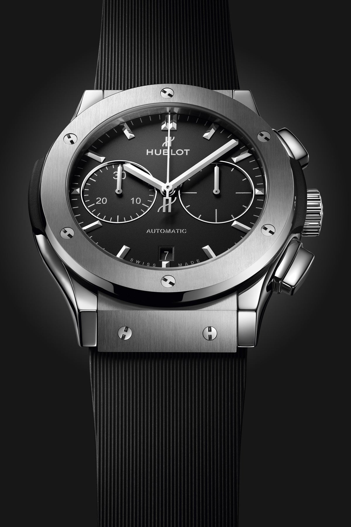 Classic Fusion Chronograph Titanium on Rubber Watch