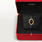 Baignoire Mini 18K Yellow Gold Black Dial Black Patent Leather Strap Watch