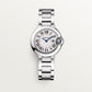 Ballon Bleu 28mm Steel Quartz Silvered Opaline Dial Steel Bracelet Watch