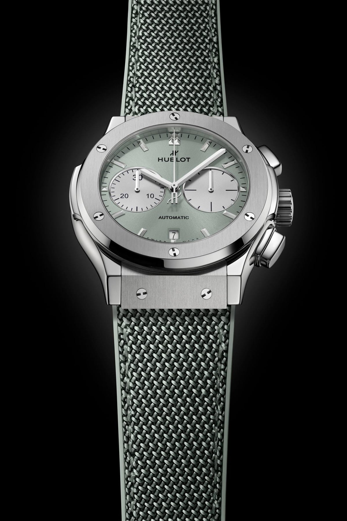 Classic Fusion Chronograph Titanium Sage Green 45 mm