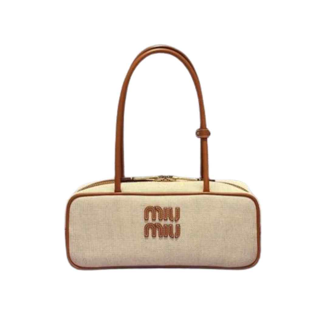 Beau bag in canva and leather