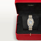Panthère Medium 29mm x 37mm Yellow Gold Steel Blue Crown Silvered Dial Yellow Gold Steel Bracelet Quartz Watch