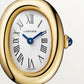 Baignoire Mini 18K Yellow Gold Silvered Dial Yellow Gold Bracelet Watch