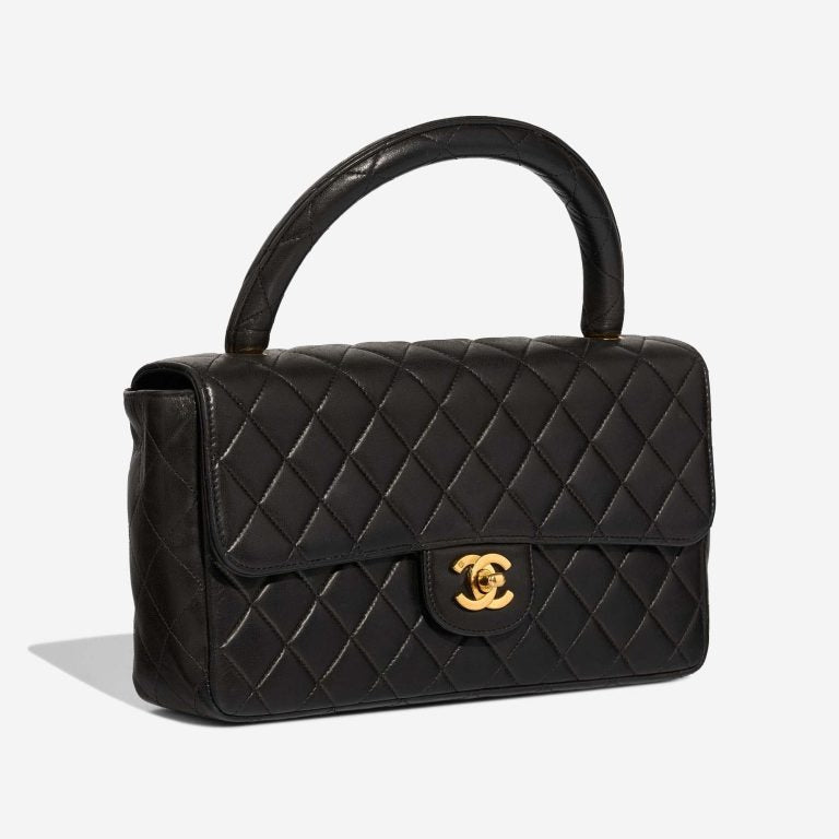 Black Quilted Lambskin Vintage Medium Classic Kelly