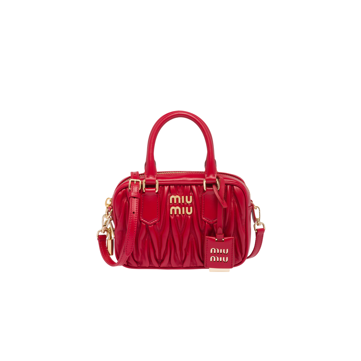 Miu Miu Arcadie Matelassé Nappa Leather Bag