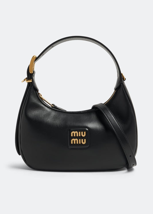 Miu Miu Leather Hobo Bag