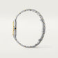 Panthère Large 42.0mm x 31.0mm Yellow Gold Steel Blue Spinel Crown Silver Dial Yellow Gold Steel Bracelet Quartz Watch