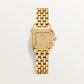 Panthère de Cartier Small 30.3mm x 22mm Yellow Gold Diamond Bezel Diamond Crown Golden Dial Yellow Gold Bracelet Quartz Watch