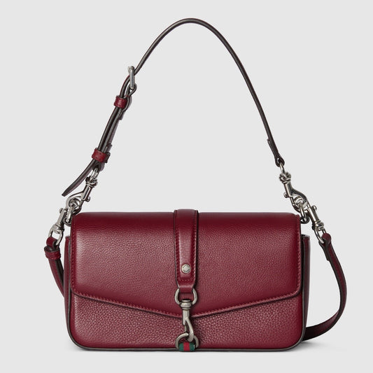 Small Crossbody Bag With Hook Closure