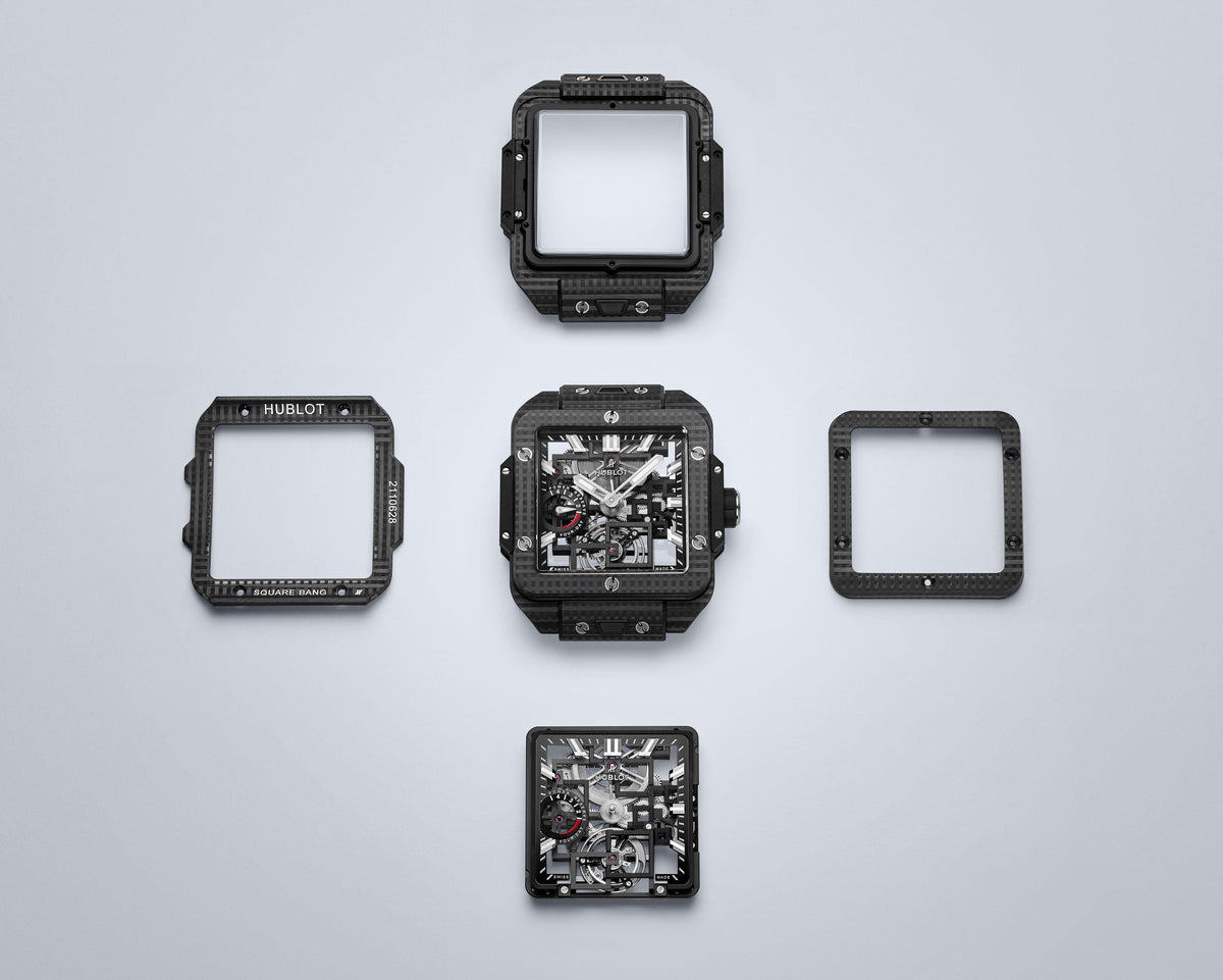 Square Bang Tourbillon 4-Day Power Reserve 3D Carbon 42 mm Watch