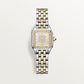 Panthère Small 30.3mm x 22.0mm Yellow Gold and Steel Diamond Case Blue Spinel Crown Silver Dial Gold and Steel Bracelet Quartz Watch