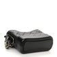 Aged Calfskin Quilted Small Gabrielle Hobo Black