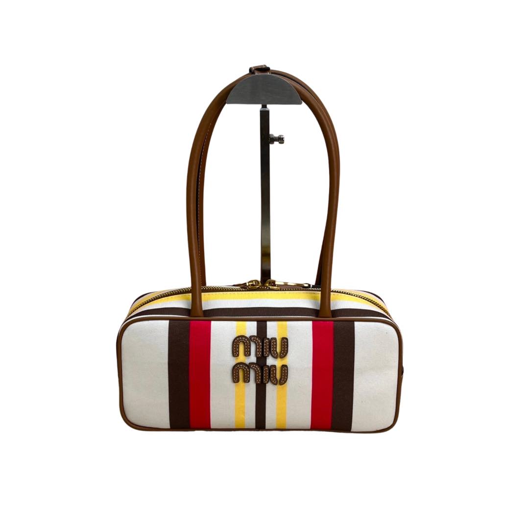 Beau bag in canva and leather
