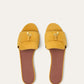 Saffron Tea - Alchermes Summer  Charms Sandal  Suede Goatskin