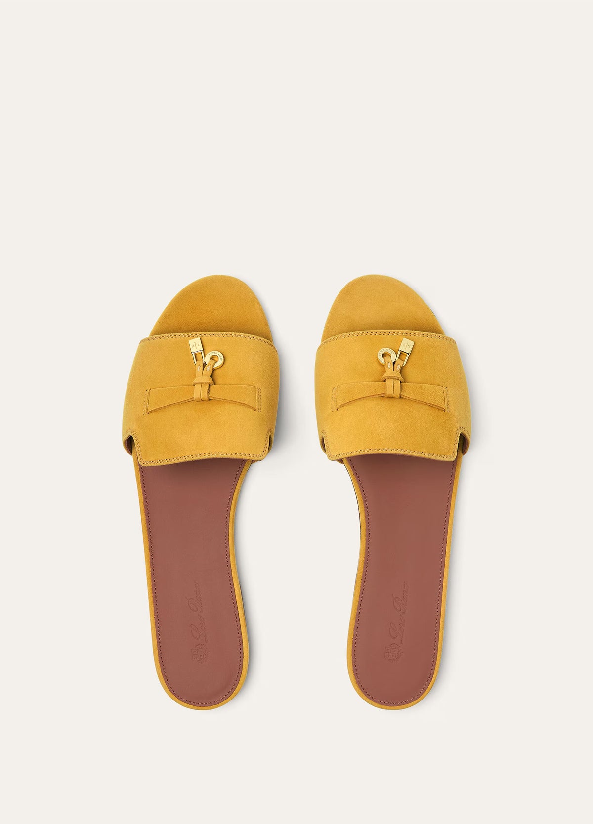Saffron Tea - Alchermes Summer  Charms Sandal  Suede Goatskin