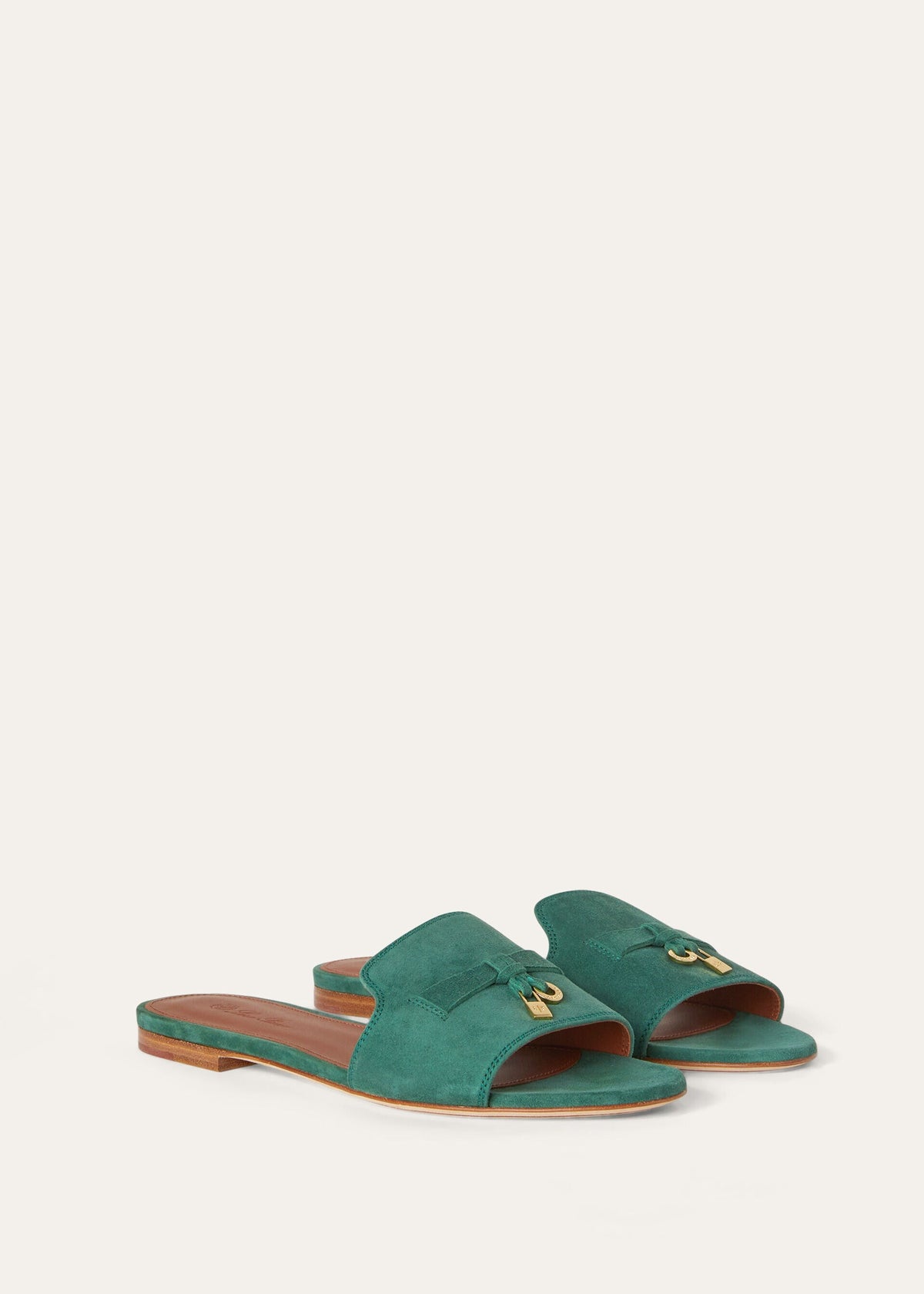 Saffron Tea - Alchermes Summer  Charms Sandal  Suede Goatskin