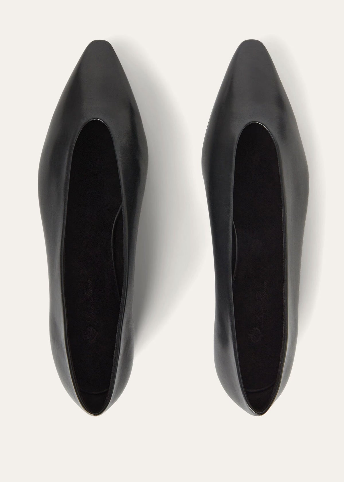 Black - Fireplace Rebecca Ballet Flat  Calfskin