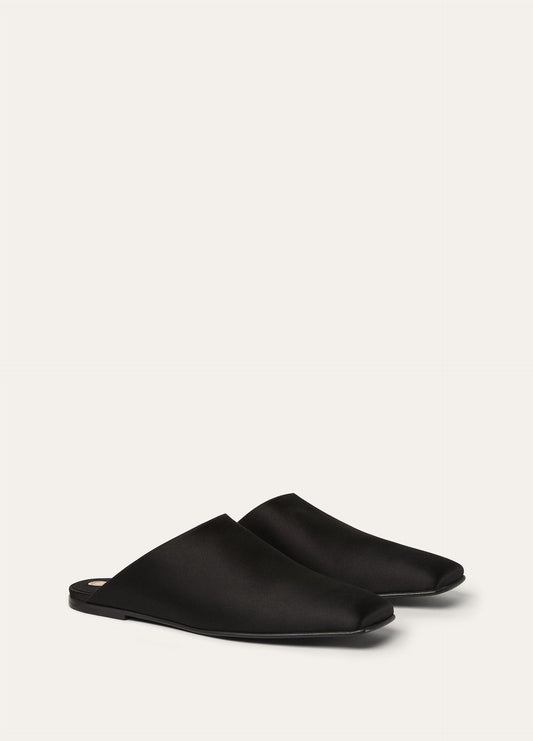 Alba Flat Mule  Viscose, Silk