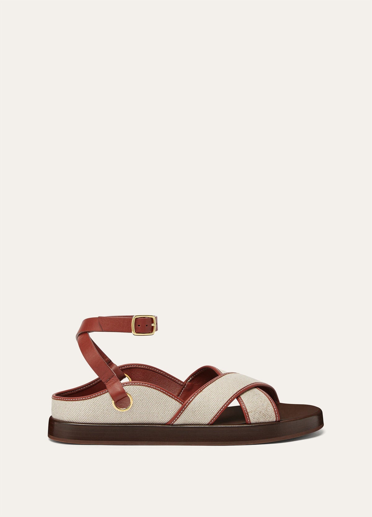 Leo Sandal  Cotton, Linen
