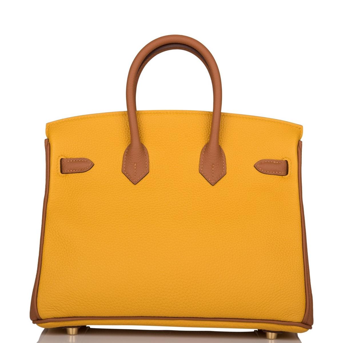 Hermès Special Order (HSS) Birkin 25 Jaune Ambre and Gold Togo Permabrass Hardware