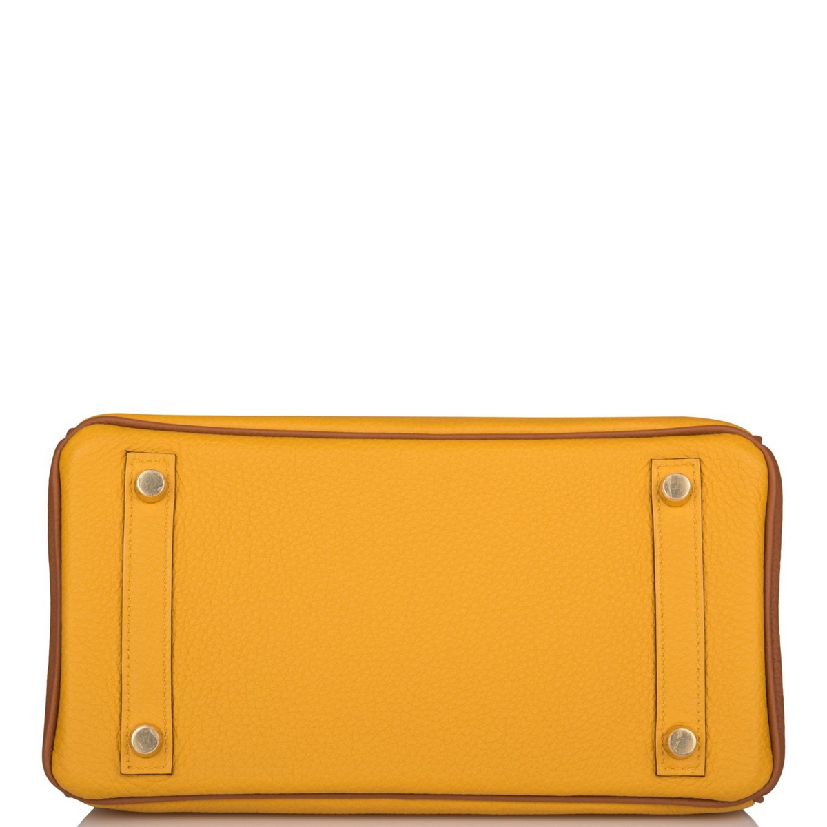 Hermès Special Order (HSS) Birkin 25 Jaune Ambre and Gold Togo Permabrass Hardware