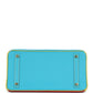 Hermès Special Order (HSS) Tri-color Birkin Bleu Aztec, Soufre and Rouge Vif Chevre Brushed Gold Hardware
