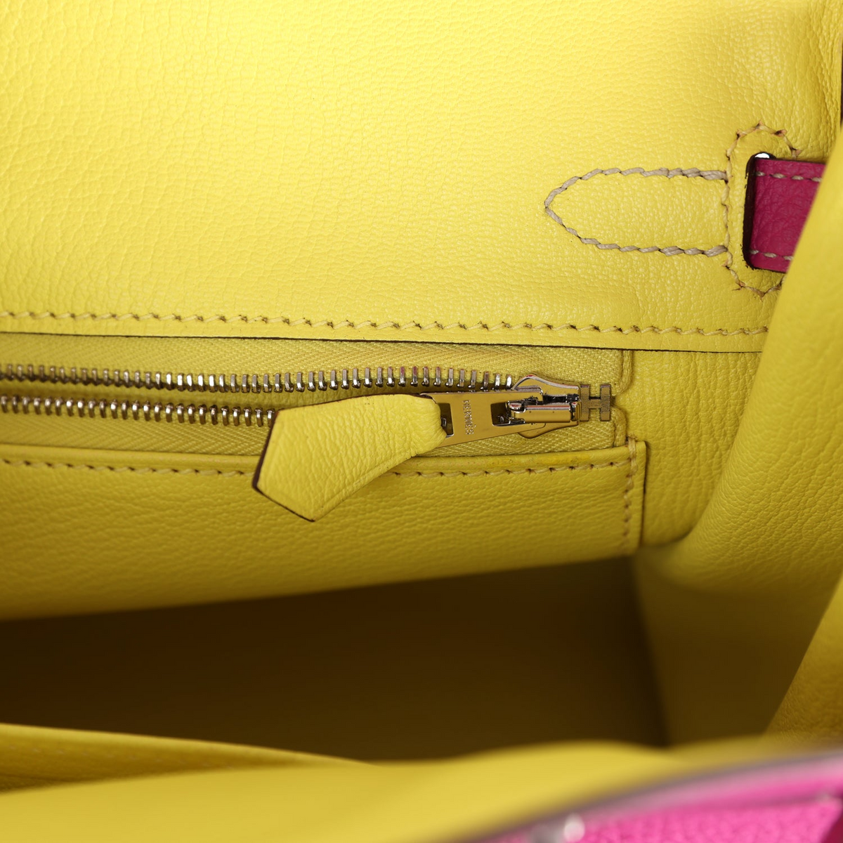 Hermès Special Order (HSS) Birkin 25 Rose Poupre Verso Togo Brushed Palladium Hardware