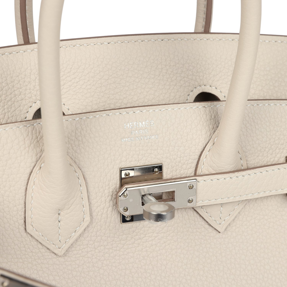 Birkins 25 Craie Togo Palladium Hardware