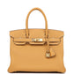 حقيبة بيركين 30 من جلد التوجو بلون سابل الطبيعي مع قطع معدنية من ذهب