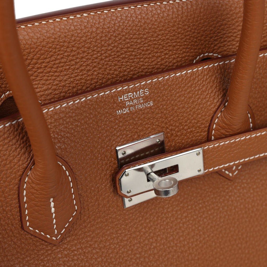 Birkin 35 Gold Togo Palladium Hardware