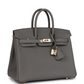Birkin 25 Gris Meyer Togo Permabrass Hardware