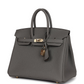 Birkin 25 Gris Meyer Togo Permabrass Hardware