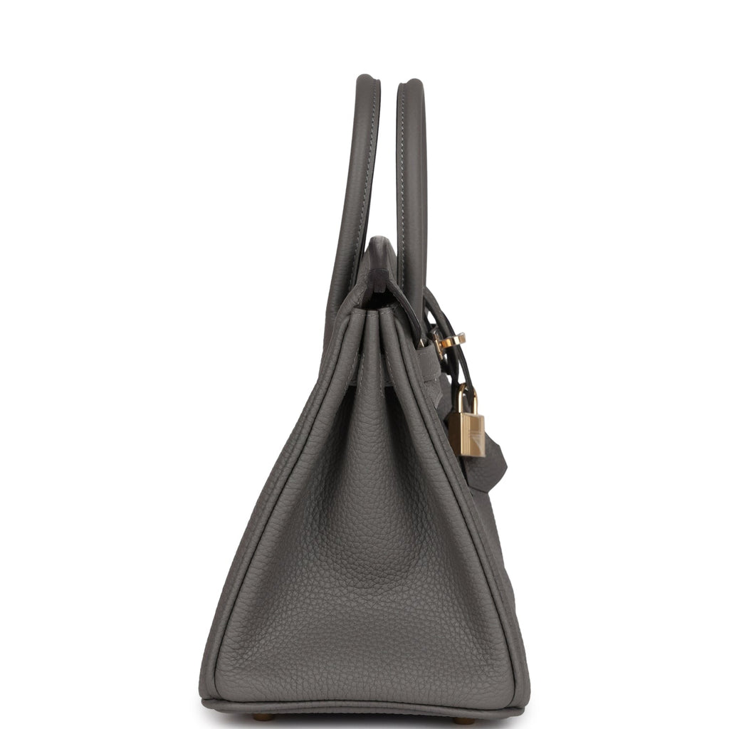 Birkin 25 Gris Meyer Togo Permabrass Hardware
