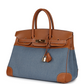 Vintage Birkin 35 Blue Denim and Gold Gulliver Gold Hardware