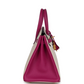 Hermès Special Order (HSS) Birkin 25 Craie and Rose Pourpre Epsom Brushed Gold Hardware