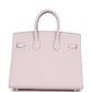 Birkin Sellier 25 Mauve Pale Epsom Palladium Hardware