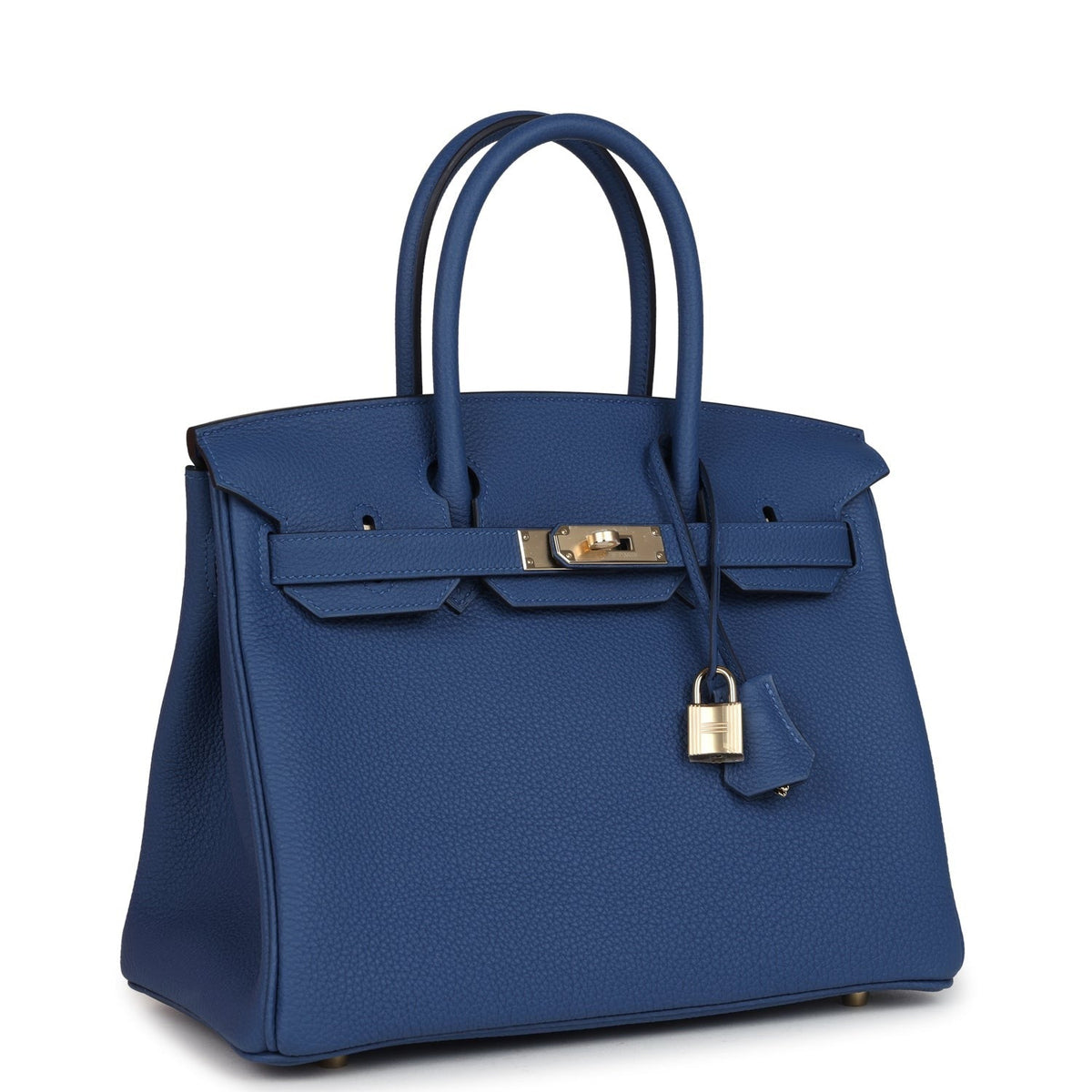 Birkin 30 Bleu Tie Togo Permabrass Hardware