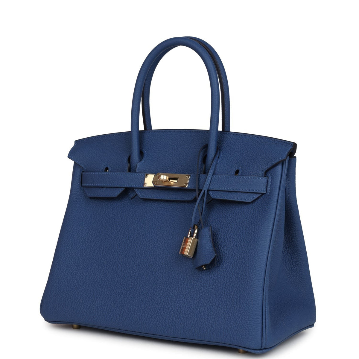Birkin 30 Bleu Tie Togo Permabrass Hardware