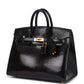 Birkin Sellier 20 Black Varanus Niloticus Lizard Gold Hardware