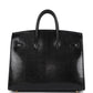 Birkin Sellier 20 Black Varanus Niloticus Lizard Gold Hardware
