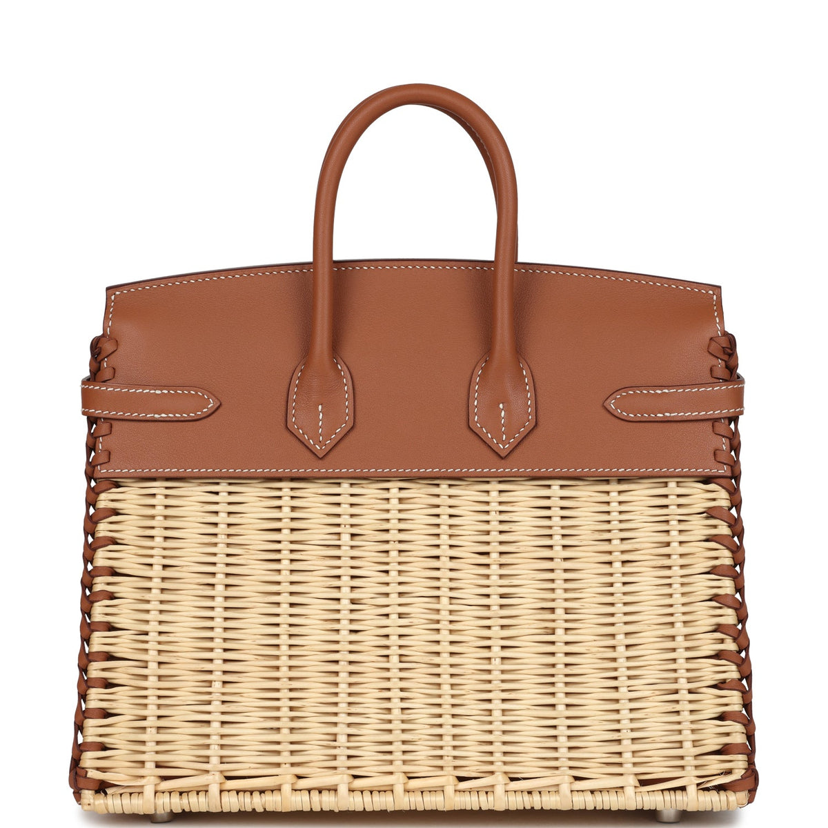 Picnic Birkin Sellier 25 Gold Swift Palladium Hardware