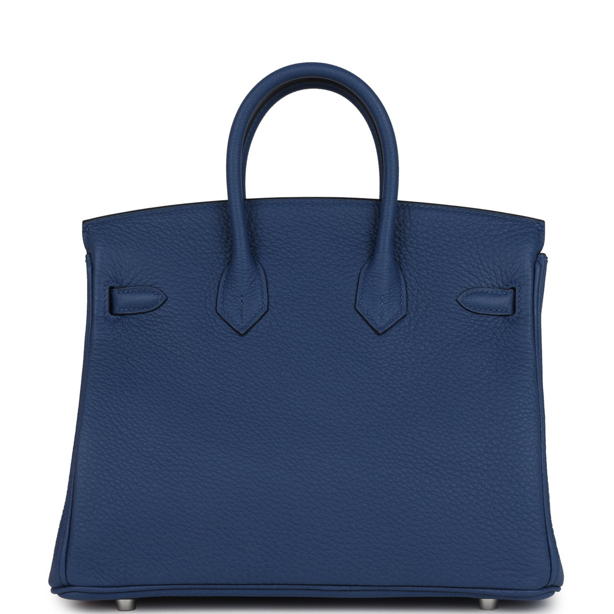 Birkins 25 Bleu Tie Togo Palladium Hardware
