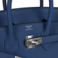 Birkins 25 Bleu Tie Togo Palladium Hardware