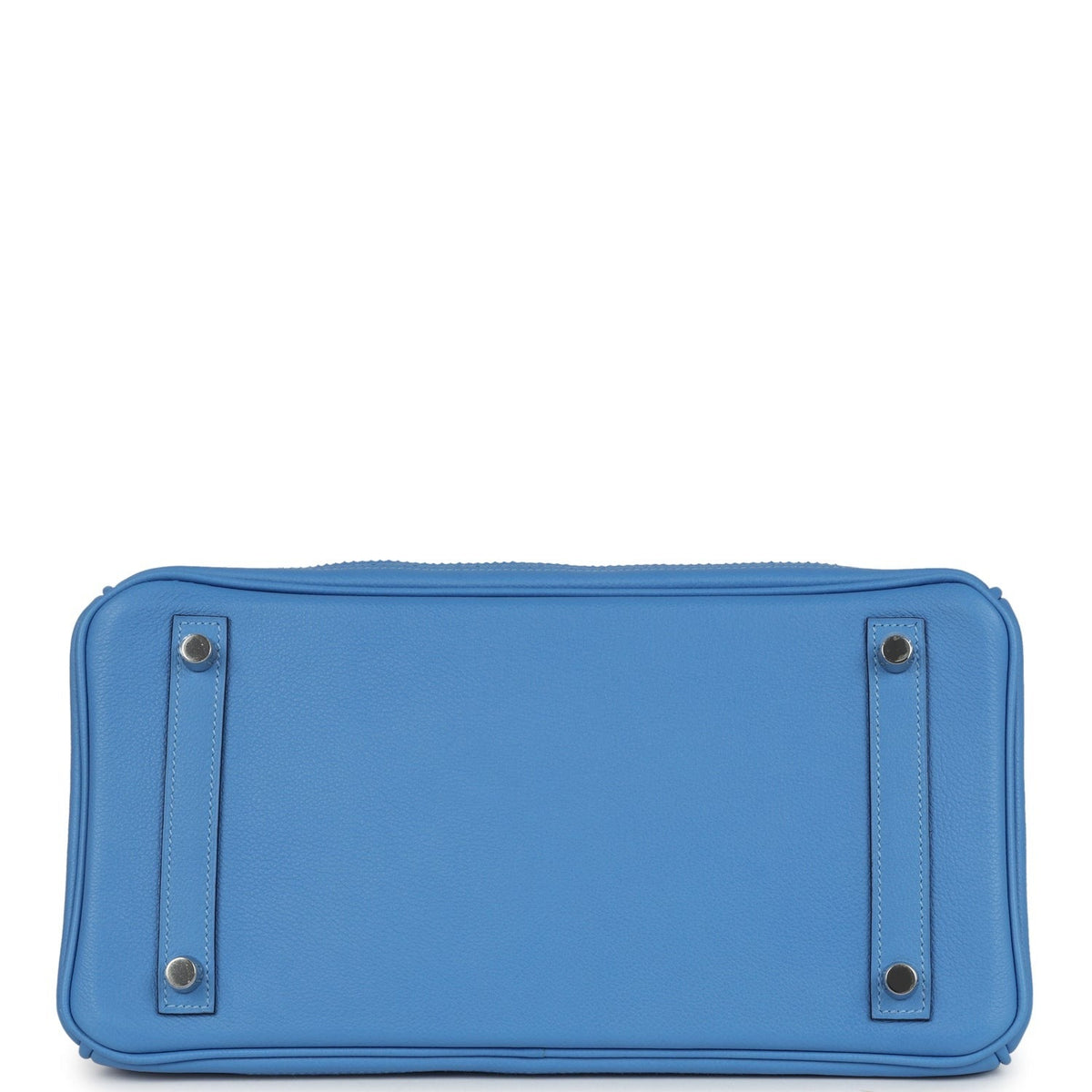 Birkin 30 Ghillies Bleu Paradise Clemence and Evercolor Palladium Hardware